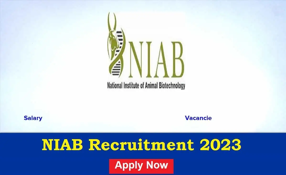 NIAB Recruitment 2023