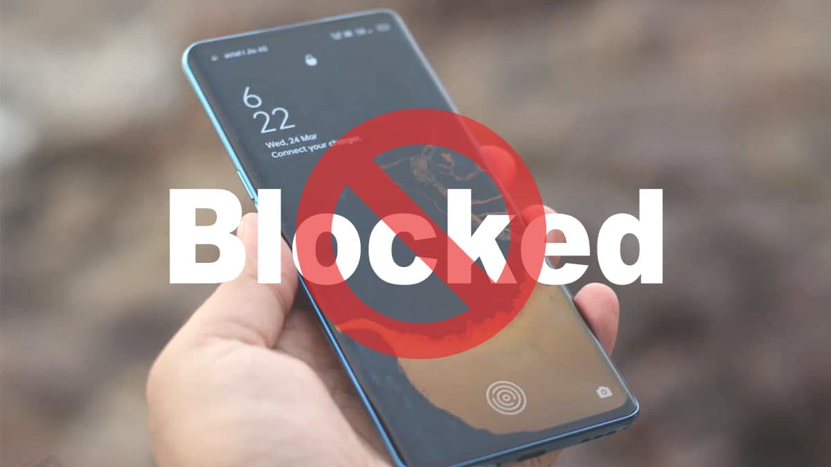 Blocking the lost phone