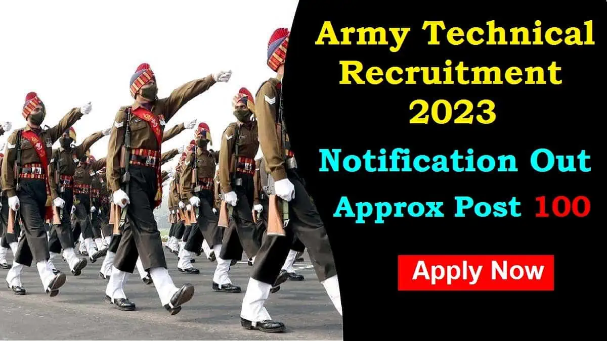 Army Technical Recruitment 2023