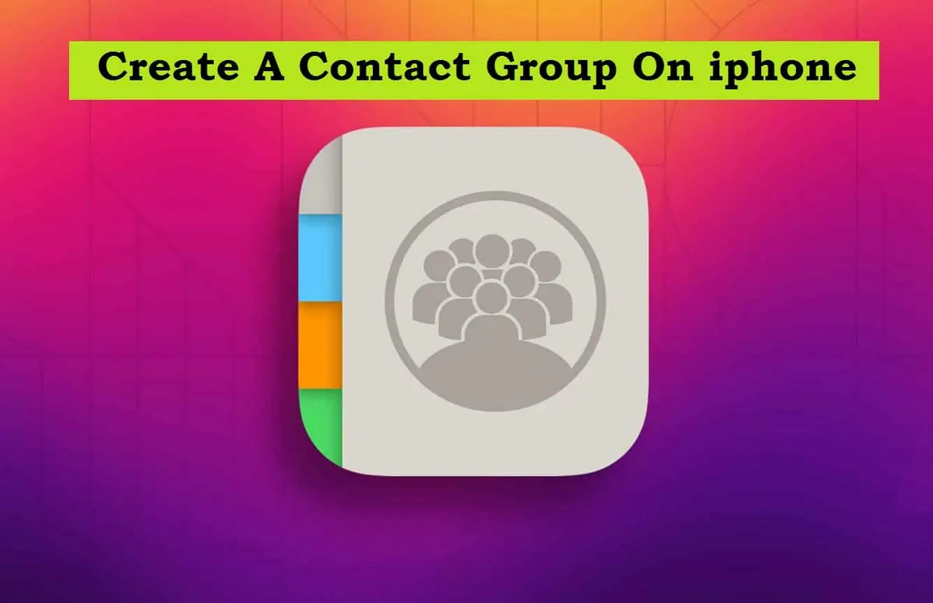 Contact group on iPhone